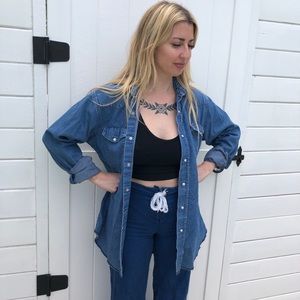 Oversized Vintage Wrangler Denim Shirt